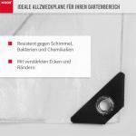 Abdeckplane Hobby 120g/m² Gewebeplane ca. Größe 2x2 m Farbeweiß – Bild 4