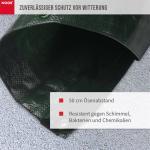 Abdeckplane Profi 140g/m² Gewebeplane ca. Größe 2x3 m Farbegrün – Bild 4