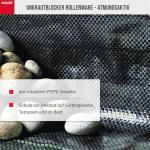 Unkrautblocker Profirolle Schwarz 100% PP ca. Größe 1,0x25 m Qualität105 gr/m² – Bild 3
