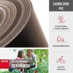 Sichtschutzstreifen PVC Zaunblende 0,19x35 m Zaun Farbe mahagonibraun (RAL 8016) – Bild 4