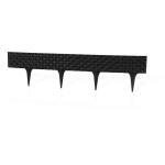 Rasenkante Palisade in Rattan Optik 3er Set 2,46m