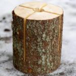 Schwedenfeuer Schwedenfackel Höhe 25cm Ø17-24cm – Bild 2
