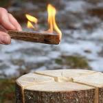 Schwedenfeuer Schwedenfackel Höhe 25cm Ø17-24cm – Bild 4