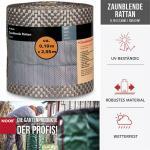 Sichtschutzstreifen 0,19x2,55 m Rattan chrom – Bild 5
