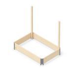 upyard Halterung für Rankgitter, Set von 2 Stück Farbe natur