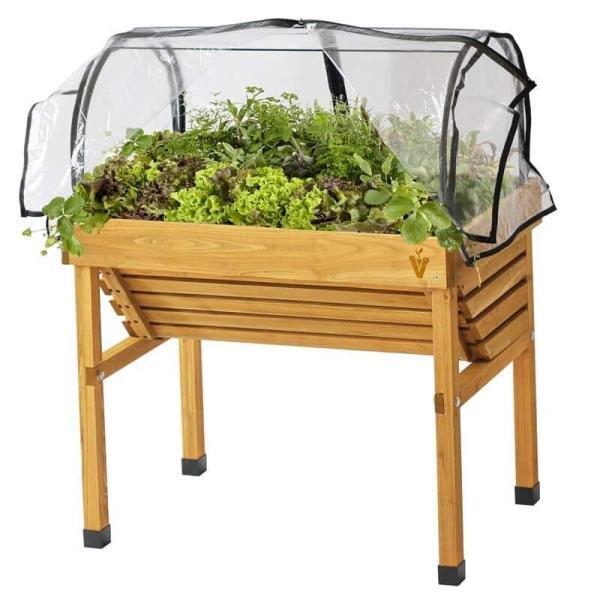 VegTrug® Wallhugger Hochbeet Set S 96x77x46 cm Farbe Natur