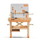 KINDERWERKBANK HOLZ MIT HOLZSPIELZEUG