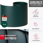 Sichtschutzstreifen PP Zaunblende PRO 0,19x2,55 m Farbe grün ~RAL6005 – Bild 5