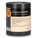 Sichtschutzstreifen PVC Zaunblende 0,19x35 m Basic 450 gr/m² inkl. 25 Klemmschienen Farbe anthrazitgrau (RAL 7016)