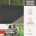 Zaunblende Sichtschutz Zaun Winddurchlässig grün ca. Größe 1,2x5 m – Bild 3