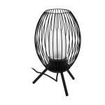 Eglo FUSIGNANO E27 Außen-Tischleuchte Ø265mm Schwarz Weiss IP44