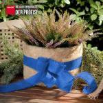 Jute Dekoband Wickelstreifen Juteband ca. Größe 12 x 1000 cm Farbeblau – Bild 2