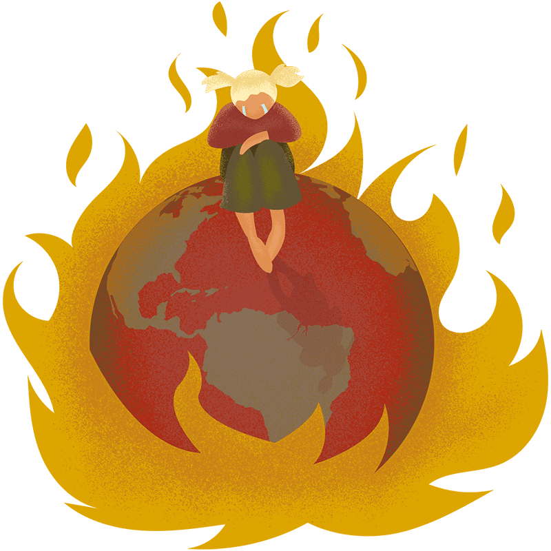 Brennender Planet Logo